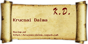 Krucsai Dalma névjegykártya